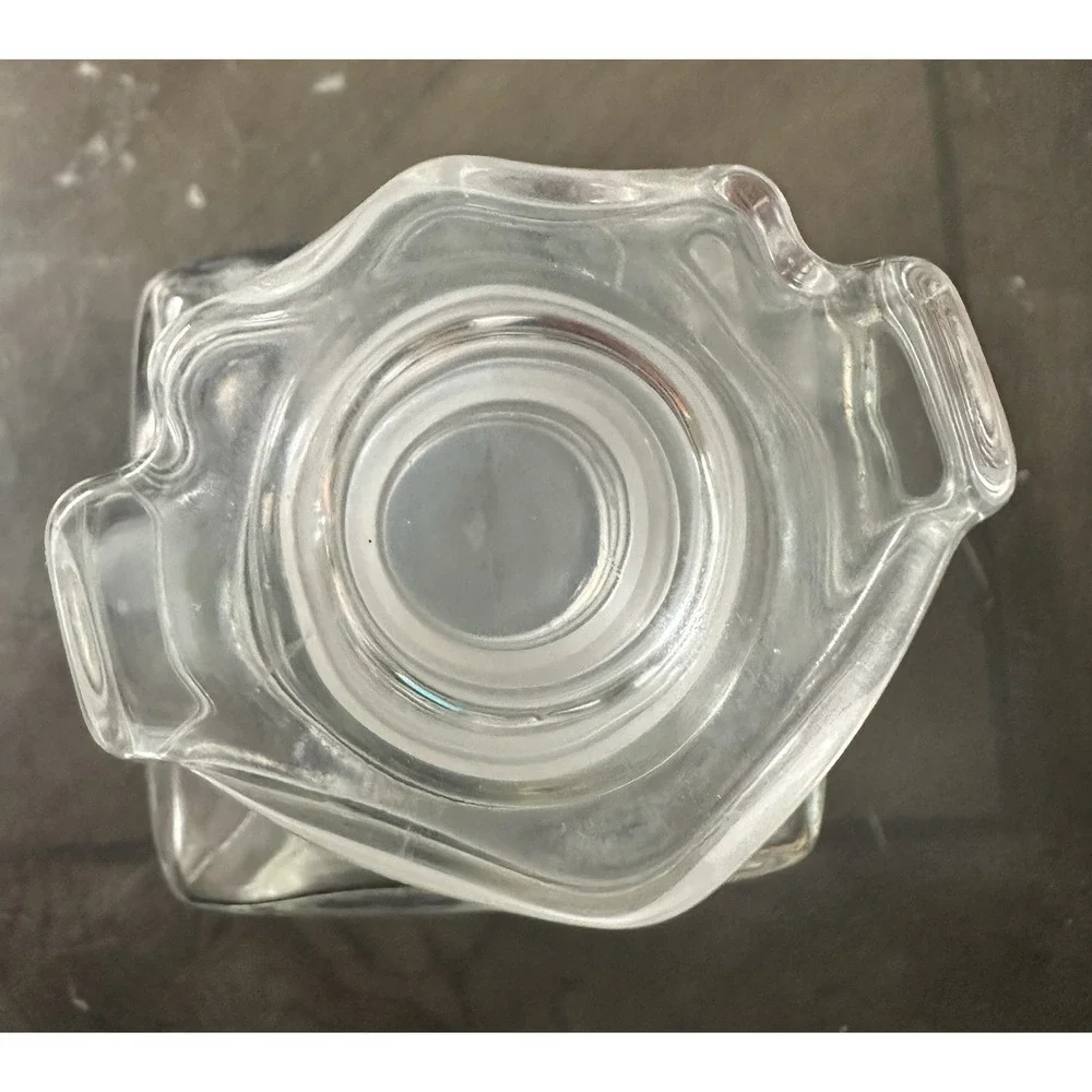 Harley Davidson Glass Decanter with Stopper  Shield Logo Vintage No Box Bar